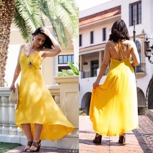 :::SALE::: Beautiful sunshine yellow summer dress.
